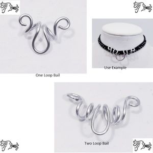 Aluminum Pendant Bail Handmade for Necklaces